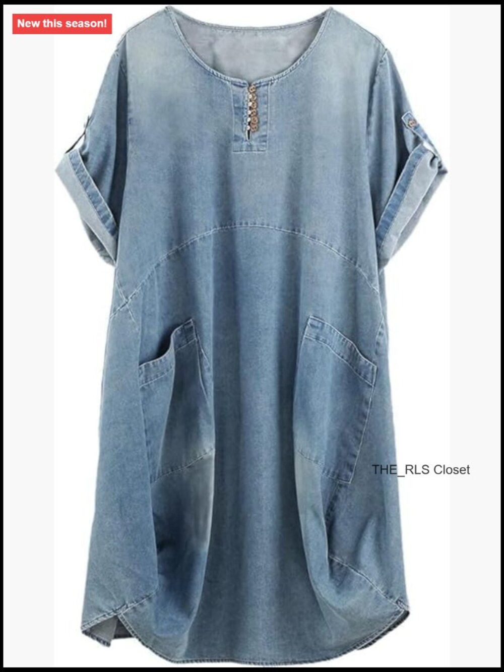 Linen Cotton Ruffle Oversize Casual Midi Dress with Pockets